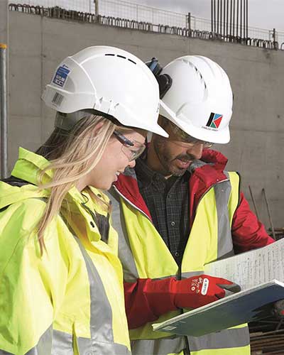 Custom concrete porch