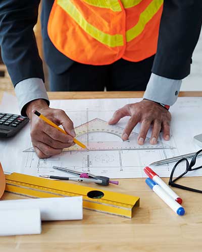 Outdoor living concrete zone